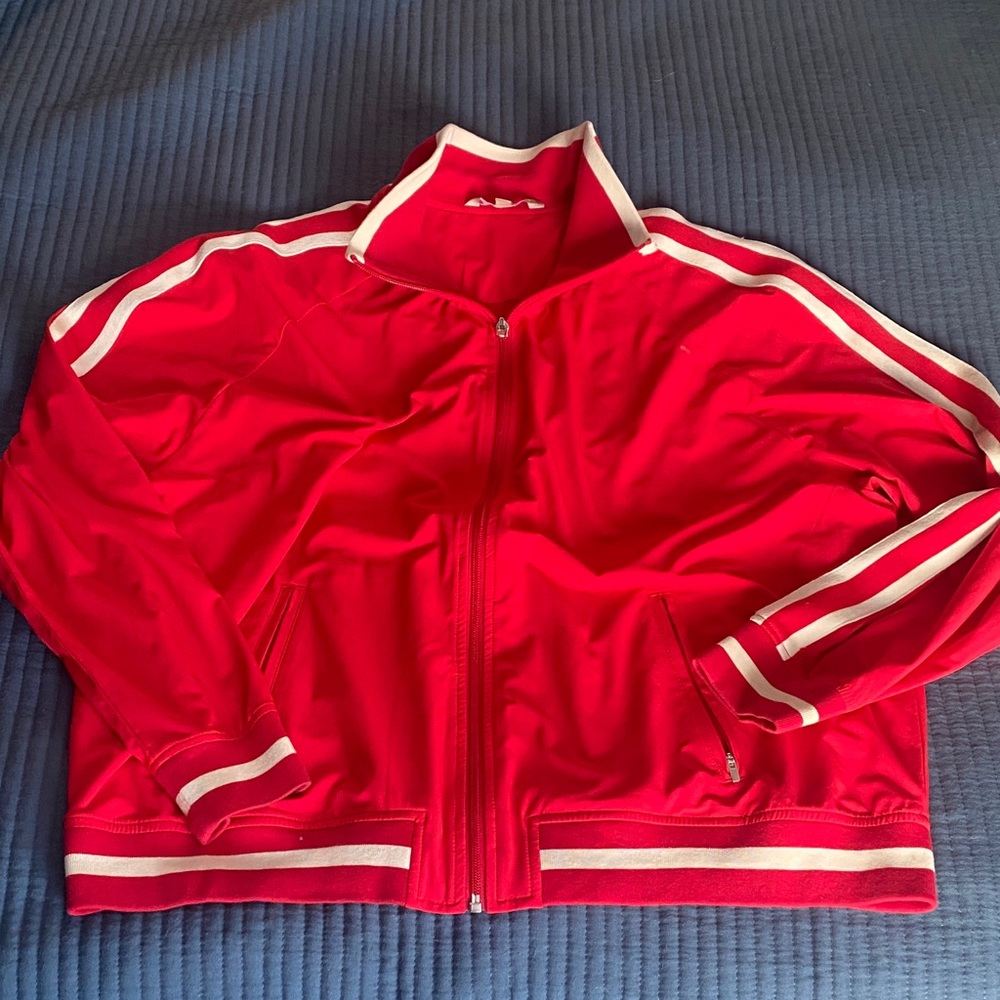 Athleta Red and Cream Jacket